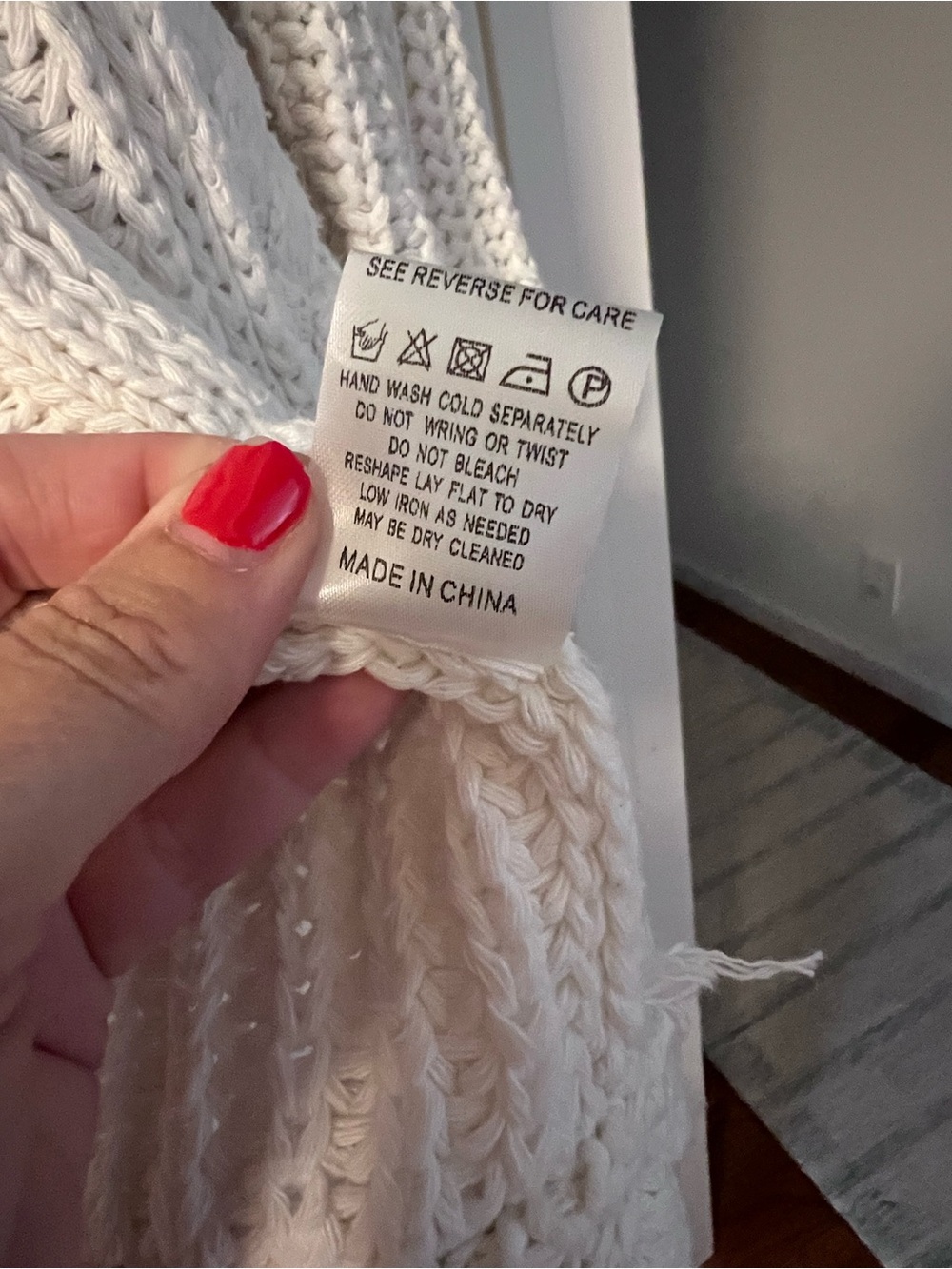 Miracle White Hooded Cable Knit Cardigan - New, Never Worn - Picture 7 of 7
